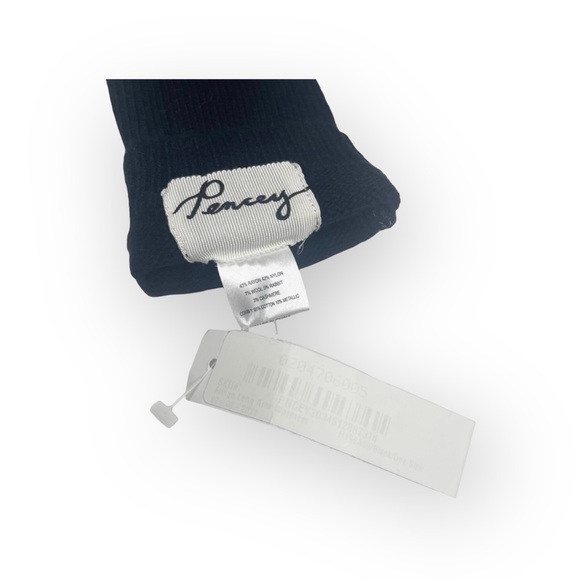 Rare: new Pencey 𖤐 Fringe Fingerless Gloves 𖤐 Black Metallic 𖤐 Edgy Chic Fun - Picture 10 of 16